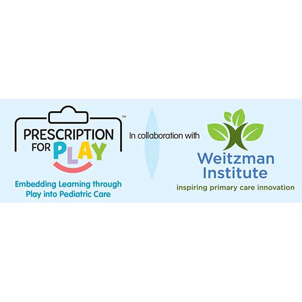Prescription for Play and Weitzman Institute partnership logo